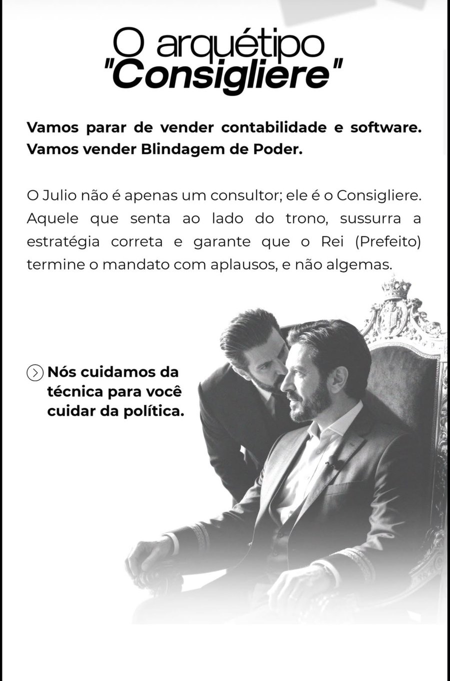 Slide do arquétipo Consigliere