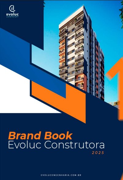 Capa do Brand Book Evoluc Construtora 2025
