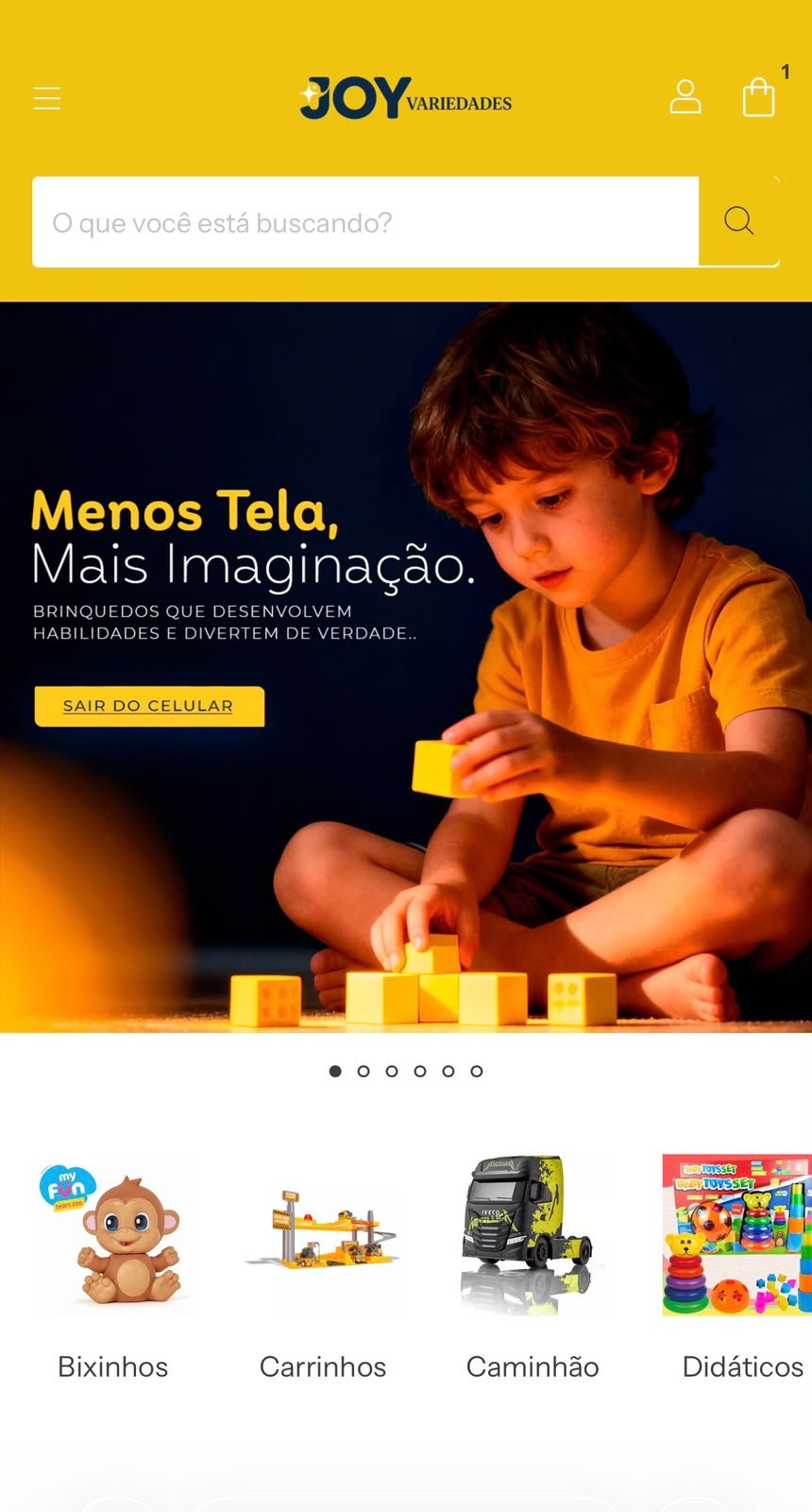 Vitrine de brinquedos Joy Variedades